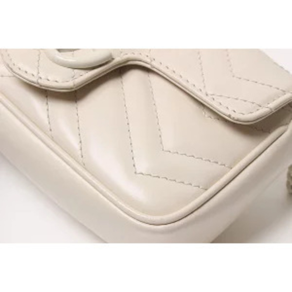 Gucci GG Marmont Super Bag Leather Ivory White - Picture 5 of 5